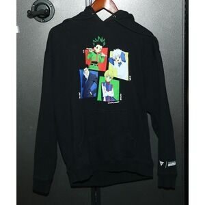 Hunter x Hunter Mens Medium Hoodie Black Manga Anime Hypland Killua Zoldyck